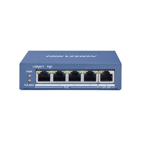 Hikvision 4 Port Gigabit Unmanaged POE Switch