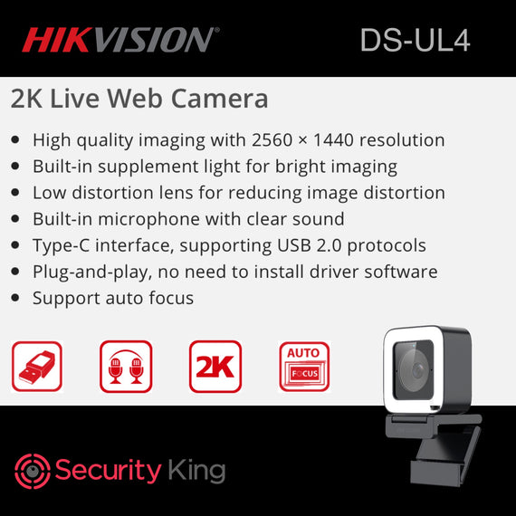 Hikvision 4MP Live Web Camera