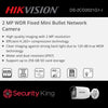 Hikvision 2MP WDR Bullet Network Camera 2.8mm