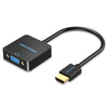 Vention HDMI to VGA Converter with Female Micro USB and Audio Port 0.15m
