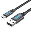 Vention USB 2.0 A Male to Micro-B Male Cable Black PVC Type