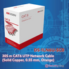 Hikvision 305m CAT6 UTP Network Cable Solid Copper (0.55 mm, Orange)