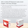 Hikvision 305m CAT6 UTP Network Cable Solid Copper (0.55 mm, Orange)