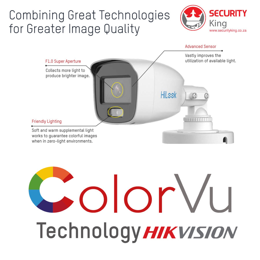Hilook 2MP 1080P ColorVu Bullet Camera - SecurityKing