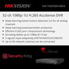 Hikvision 32ch 1080p H.265 AcuSense DVR