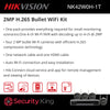 Hikvision 2MP H.265 Bullet WiFi Kit