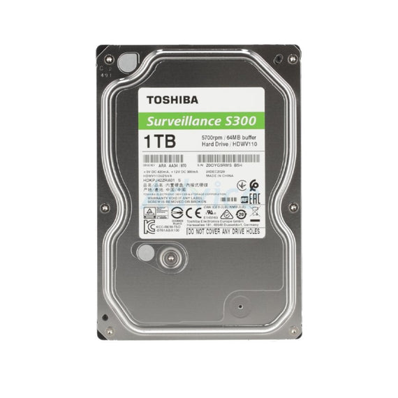 Toshiba 1TB 3.5″ Video Streaming Hard Drive S300