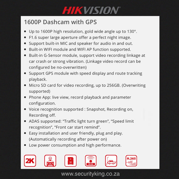 Hikvision Dashcam F6