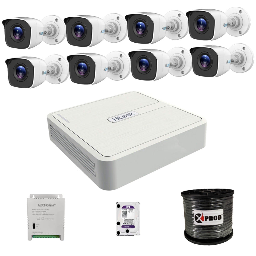 HiLook 8Ch 1080p HD CCTV Complete kit