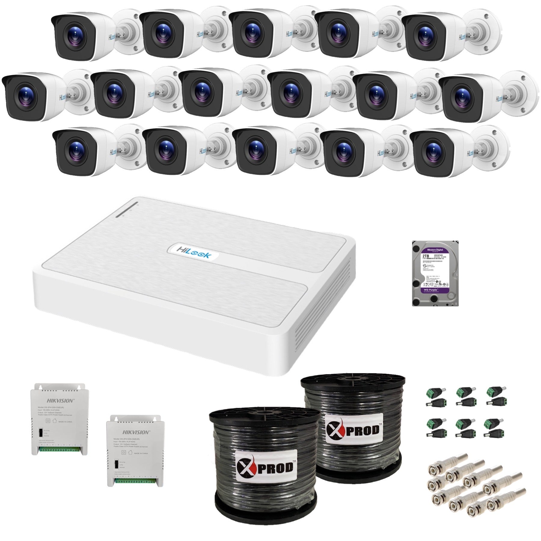 HiLook 16 Channel 1080p Complete Kit SecurityKing