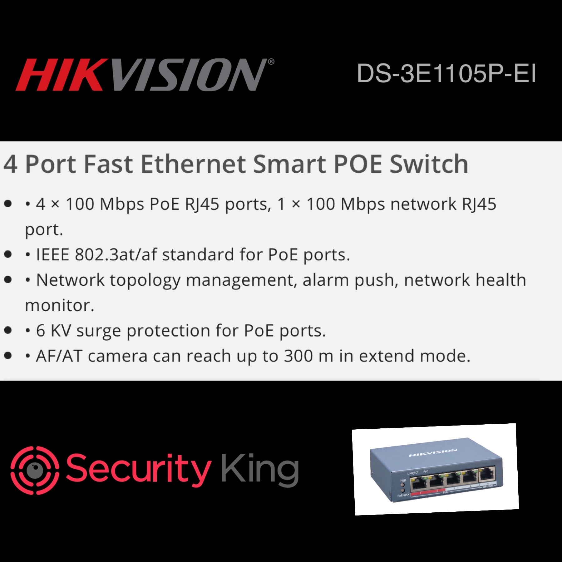 hikvision-4-port-fast-ethernet-smart-poe-switch
