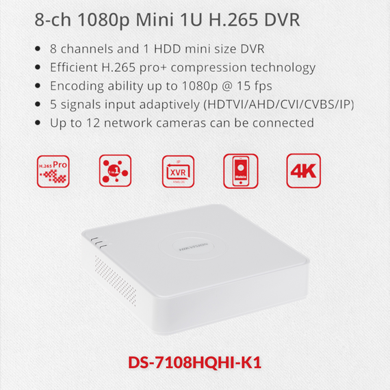 Hikvision 8 Channel 1080P DIY CCTV Kit