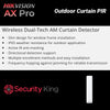 Hikvision AX PRO Wireless Dual-Tech AM Curtain Detector