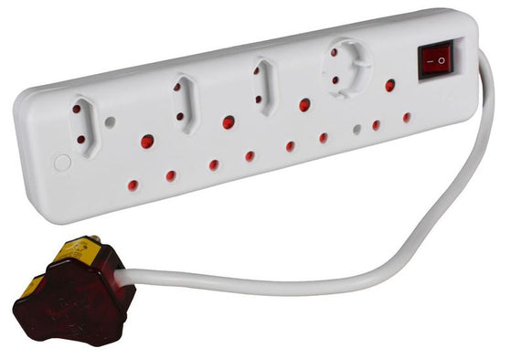 Ellies 8 Way Multiplug with Surge Protection