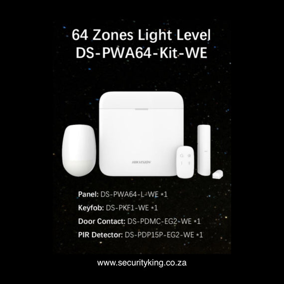 Hikvision AX PRO 64 Zone Wireless Control Panel Kit DS-PWA64-KIT-WE