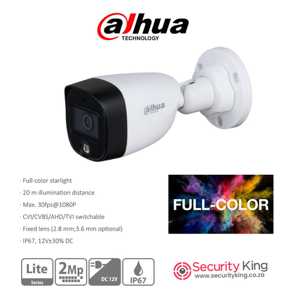 DAHUA 2MP ANALOG HFW1239TLM-A-LED FULL COLOR STARLIGHT HDCVI BULLET MICROPHONE (BUILT-IN MIC DAHUA 2MP ANALOG HFW1239TLM-A-LED FULL COLOR STARLIGHT HDCVI BULLET MICROPHONE (BUILT-IN MIC